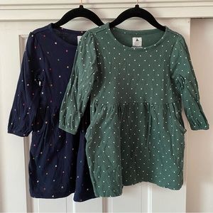 Baby GAP 100% Organic Cotton Mix and Match Print Skater Dress Bundle